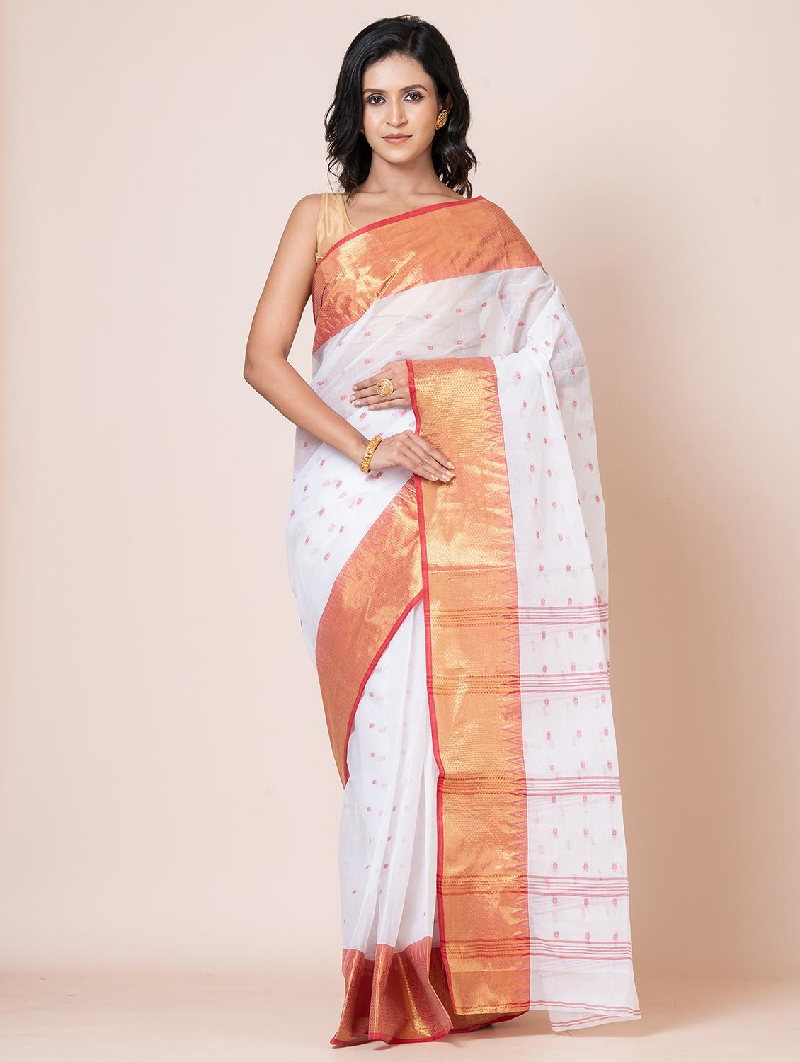 women self design handloom saree - 21648411 - Zoom Image - 0
