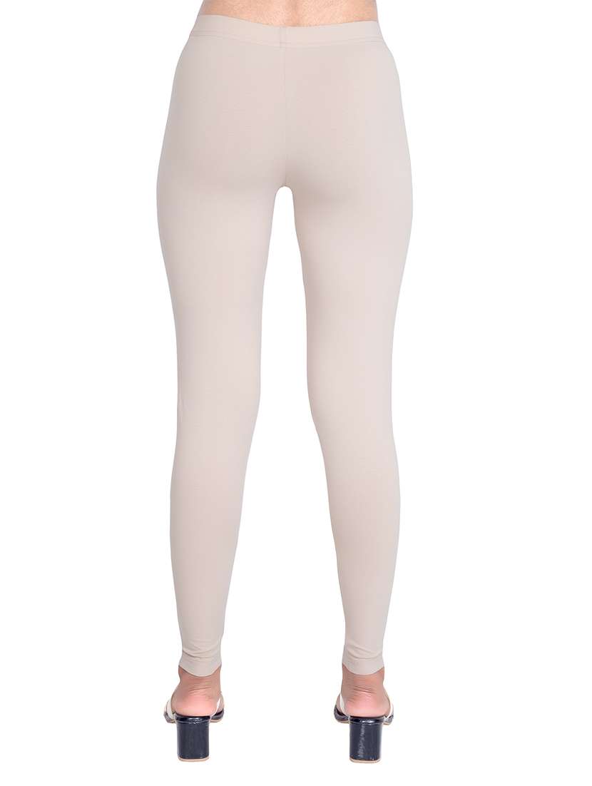 women plain mid rise ankle length leggings - 21648812 -  Standard Image - 2