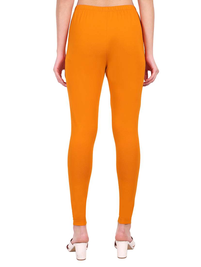 women plain mid rise ankle length leggings - 21648829 -  Standard Image - 2