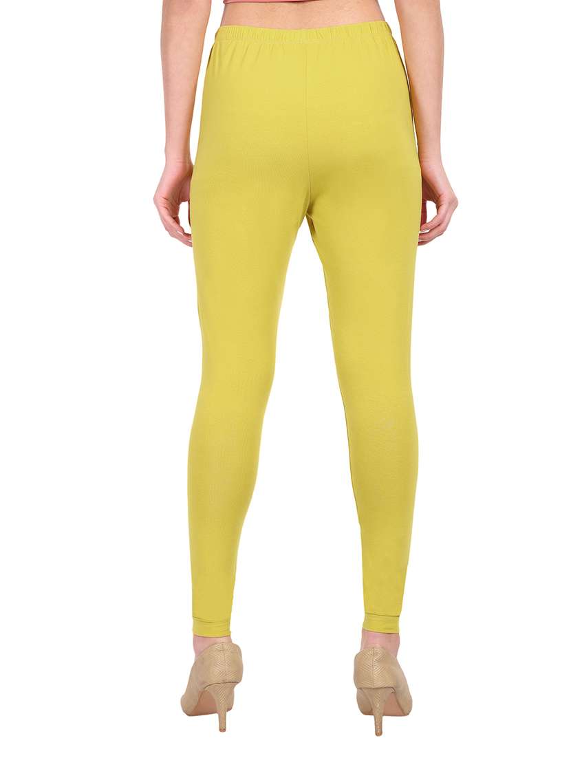 women plain mid rise ankle length leggings - 21648832 -  Standard Image - 2