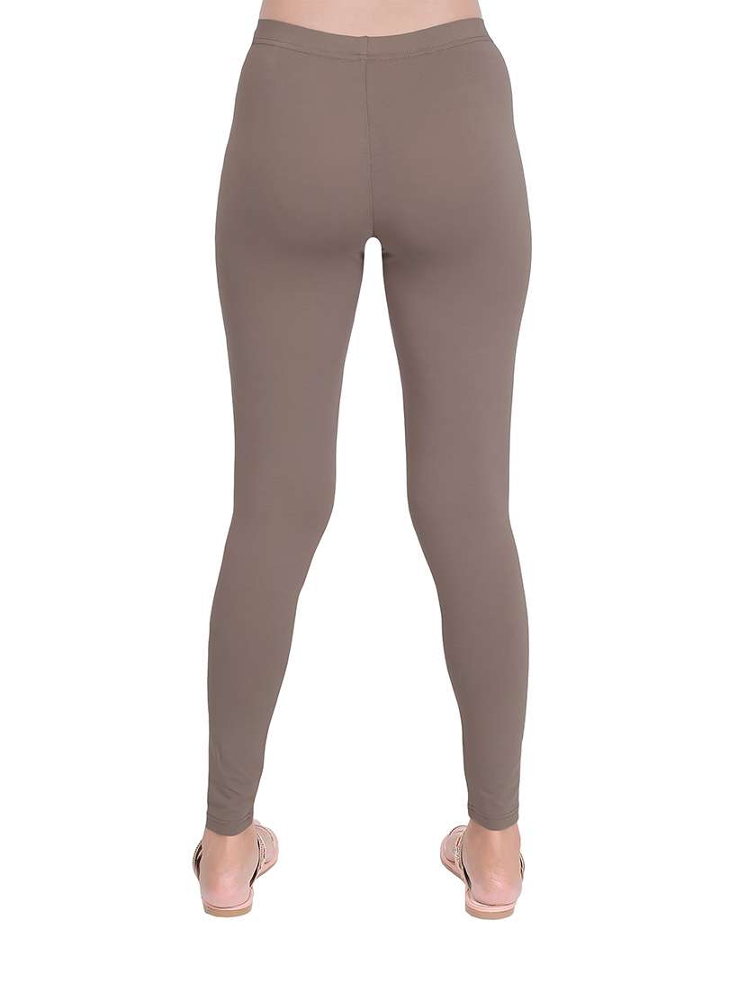 women plain mid rise ankle length leggings - 21648849 -  Standard Image - 2