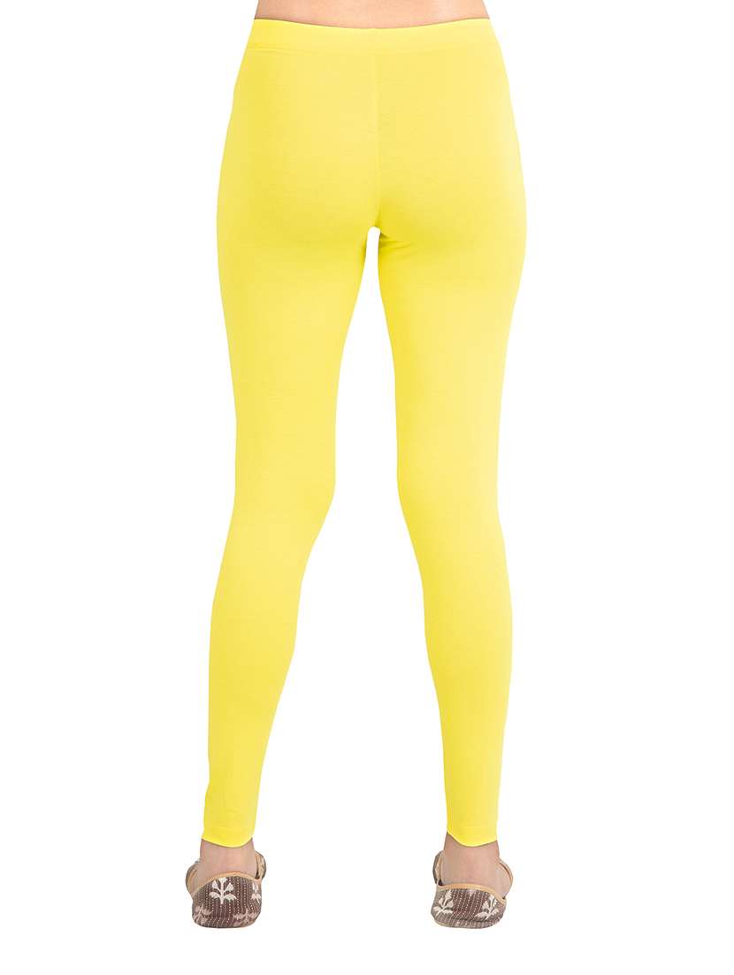 women plain mid rise ankle length leggings - 21648854 -  Standard Image - 2
