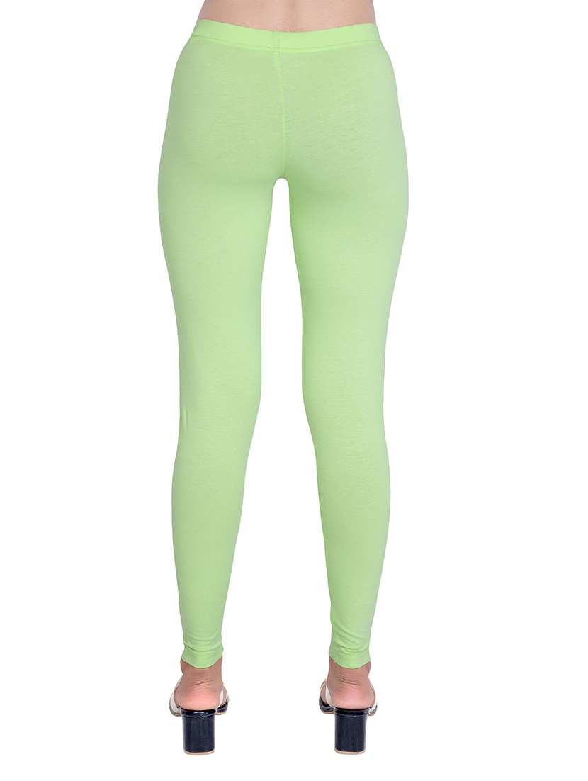 women plain mid rise ankle length leggings - 21648860 -  Standard Image - 2