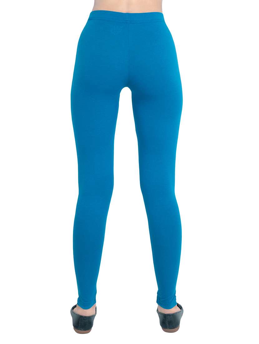 women plain mid rise ankle length leggings - 21648862 -  Standard Image - 2