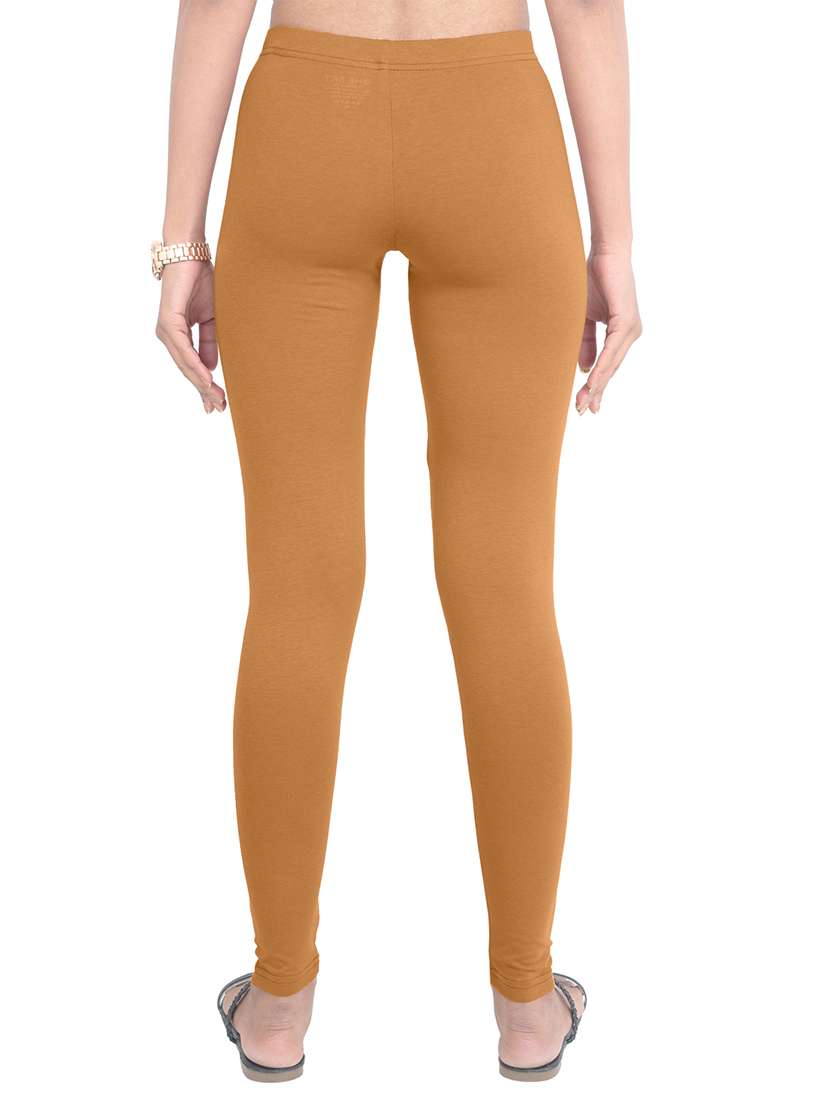 women plain mid rise ankle length leggings - 21648863 -  Standard Image - 2