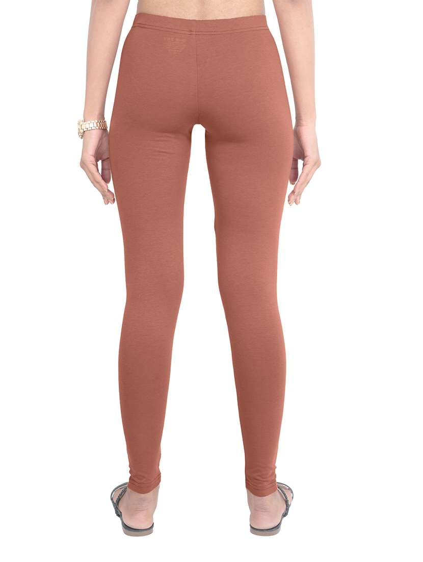 women plain mid rise ankle length leggings - 21648864 -  Standard Image - 2