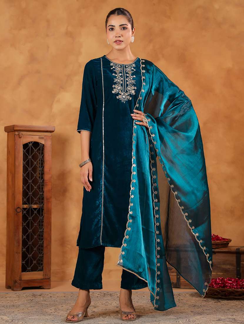 women embroidered kurta pant set with duaptta - 21648946 -  Zoom Image - 0
