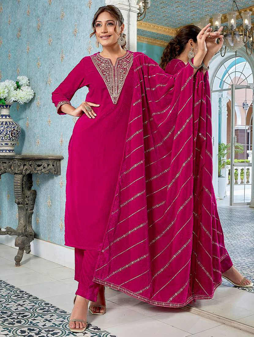 women embroidered kurta pant set with duaptta - 21648951 -  Zoom Image - 0