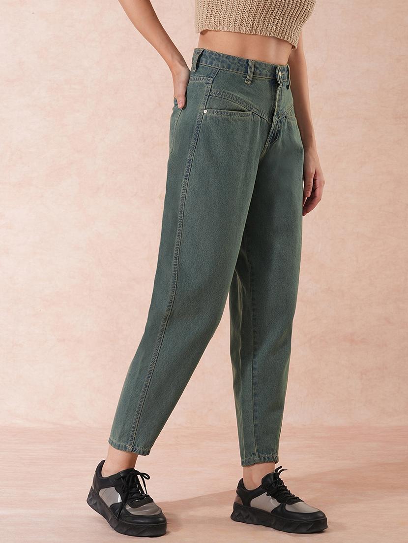 globus women tint wash high-rise clean look barrel fit ankle length jeans - 21649147 - Standard Image - 2