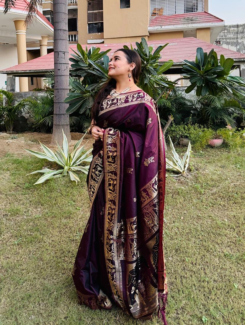 women self design baluchari saree - 21649523 - Standard Image - 2