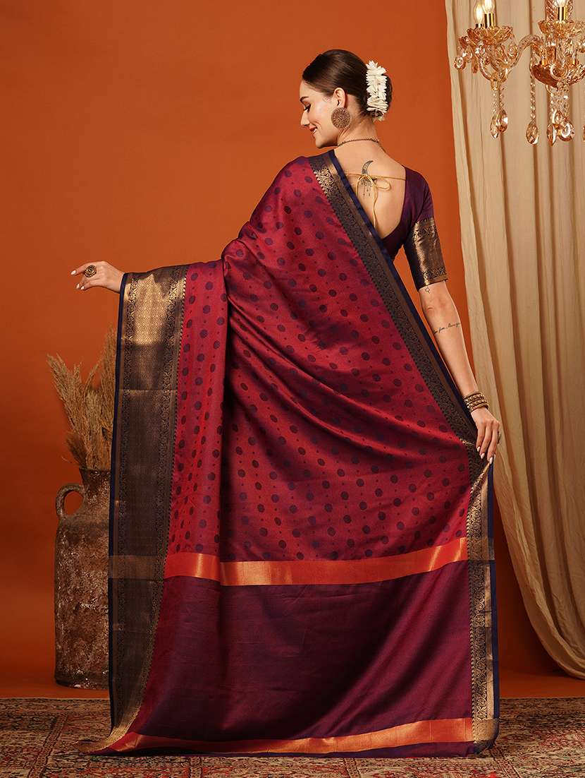 women printed bordered saree - 21649532 -  Standard Image - 2