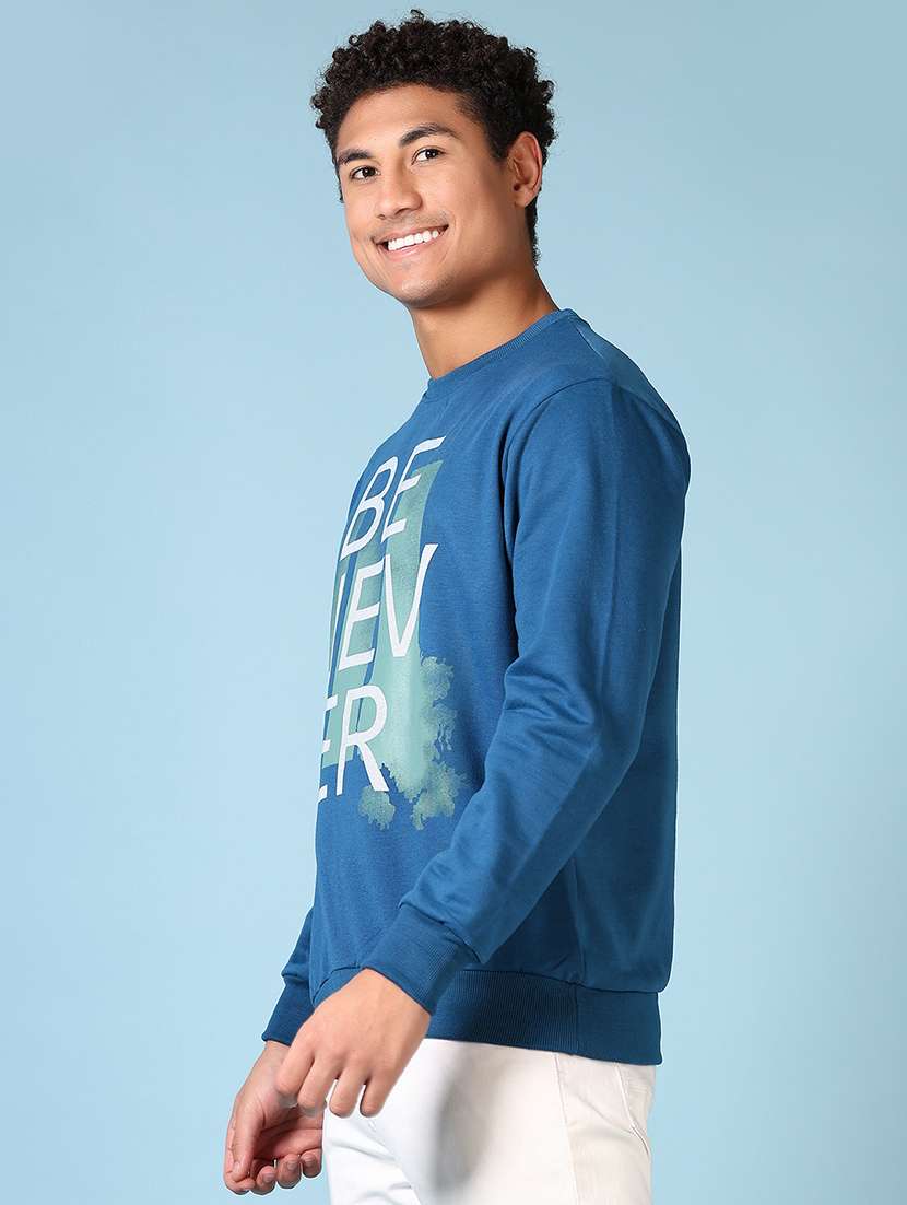 men front print long sleeve sweatshirt - 21649750 -  Standard Image - 2