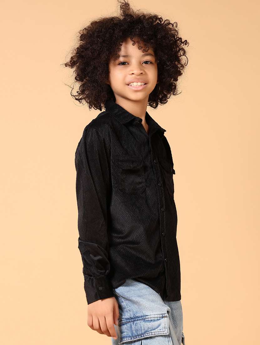 boys long sleeves solid shirt - 21649826 -  Standard Image - 2