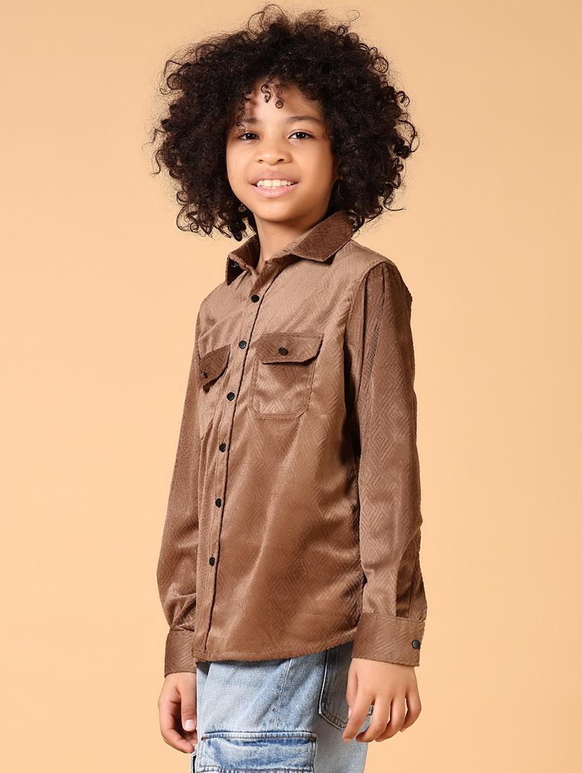 boys long sleeves solid shirt - 21649827 - Standard Image - 2