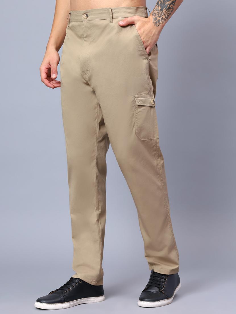 men mid rise solid cargo - 21650271 - Standard Image - 2