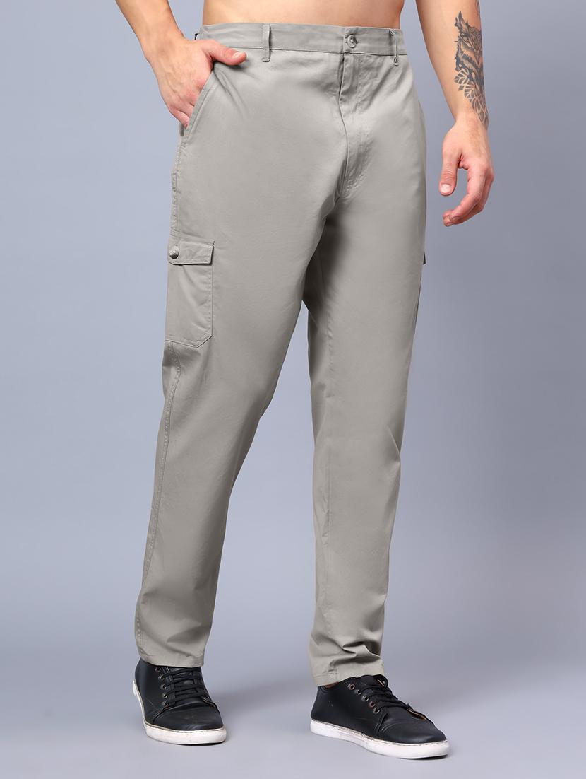 men mid rise solid cargo - 21650274 - Standard Image - 2
