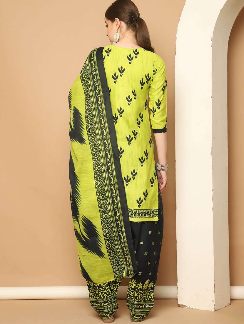 women printed kurta salwar set with dupatta - 21650299 -  Standard Image - 2
