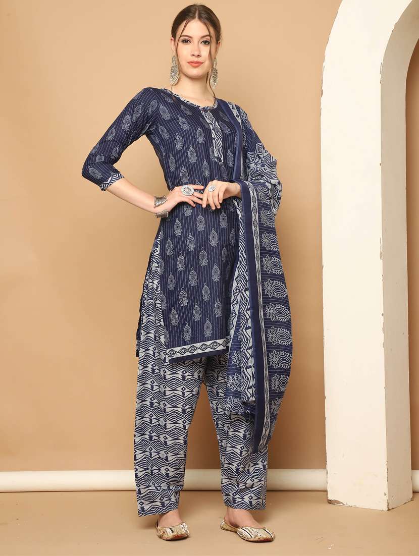 women printed kurta salwar set with dupatta - 21650310 -  Standard Image - 2