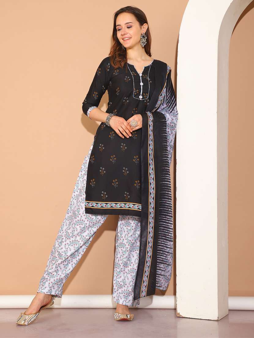 women floral printed kurta salwar set with dupatta