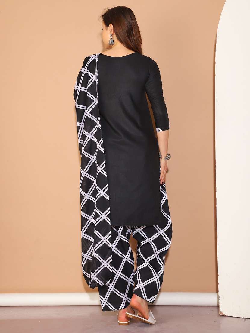 women solid kurta salwar set with dupatta - 21650320 -  Standard Image - 2