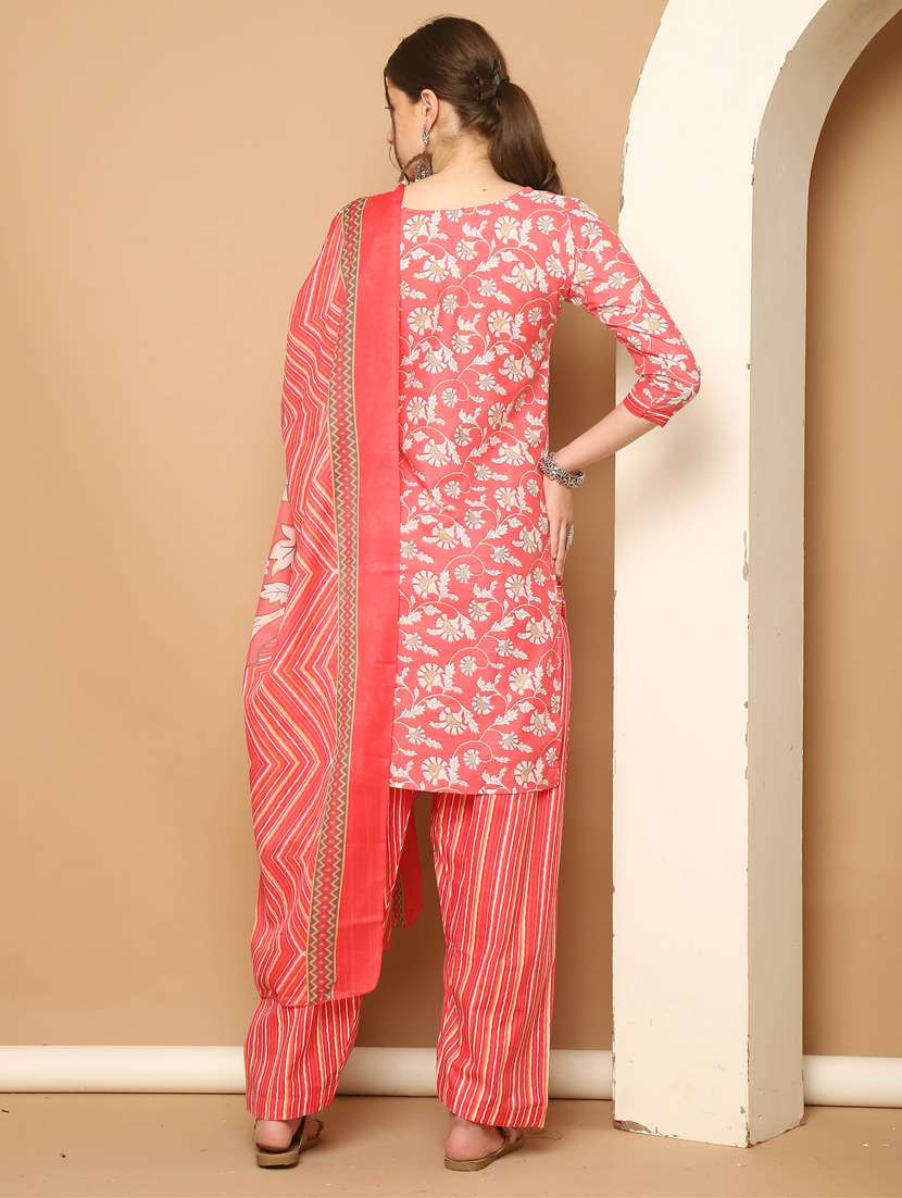 women floral kurta salwar set with dupatta - 21650325 -  Standard Image - 2
