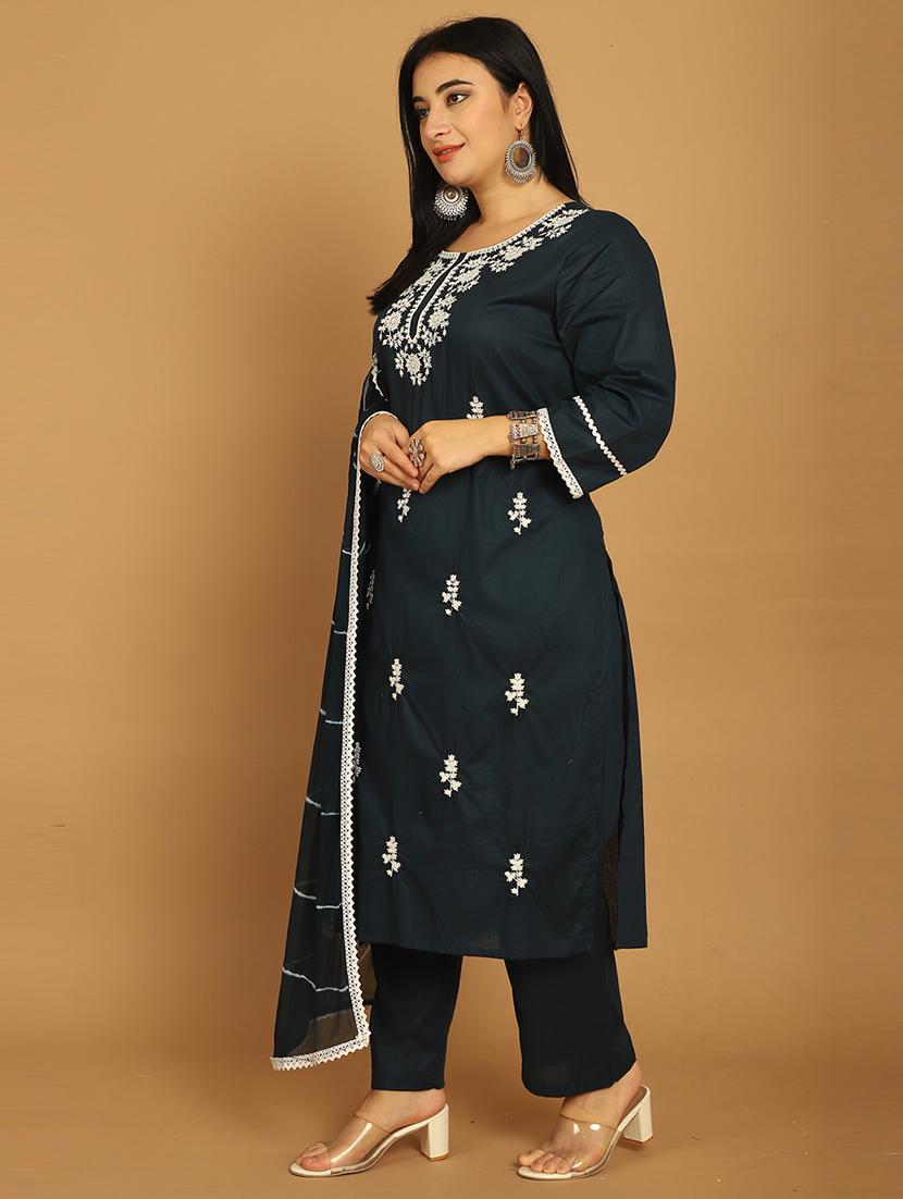 women embroidered kurta pant set with dupatta - 21650331 - Standard Image - 2