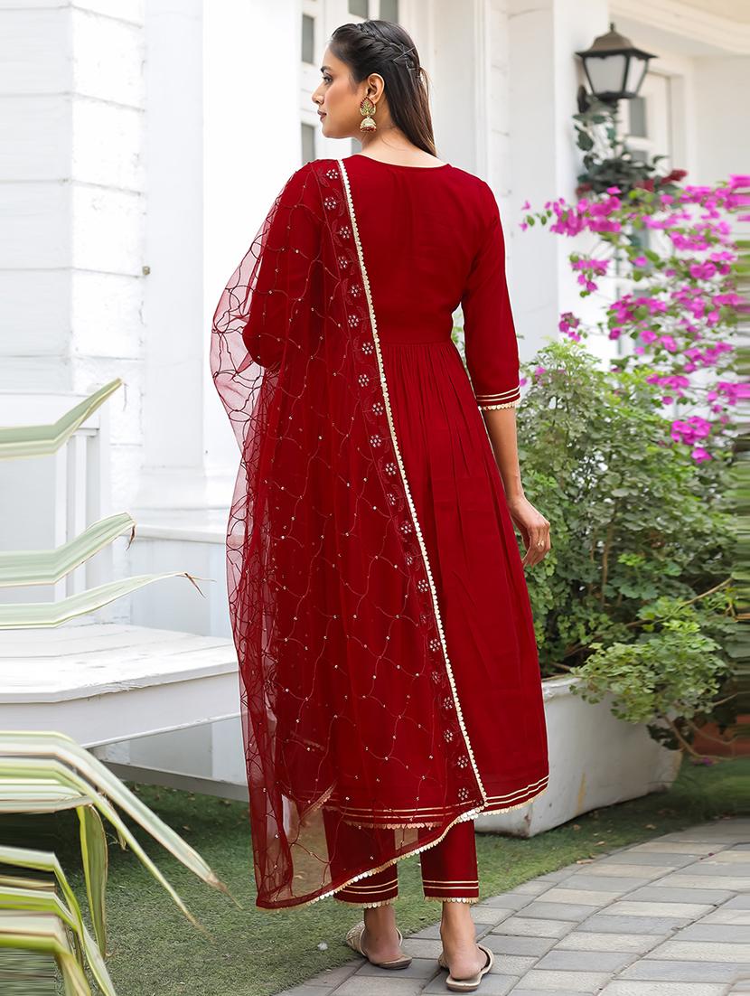 women embroidered kurta pant set with dupatta - 21650353 - Standard Image - 2