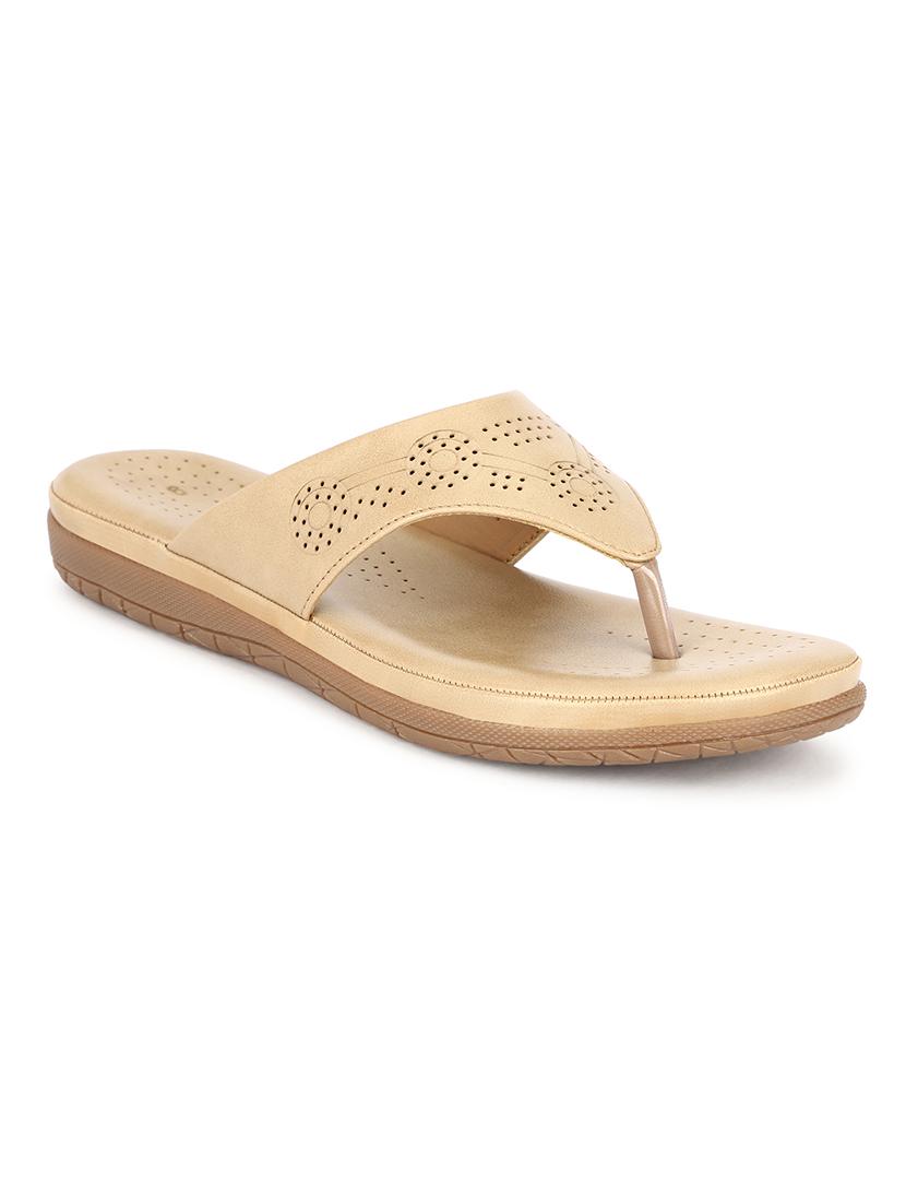 women beige cut work sandals - 21650577 -  Zoom Image - 0