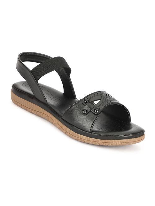 women black back strap sandal - 21650586 - Standard Image - 0