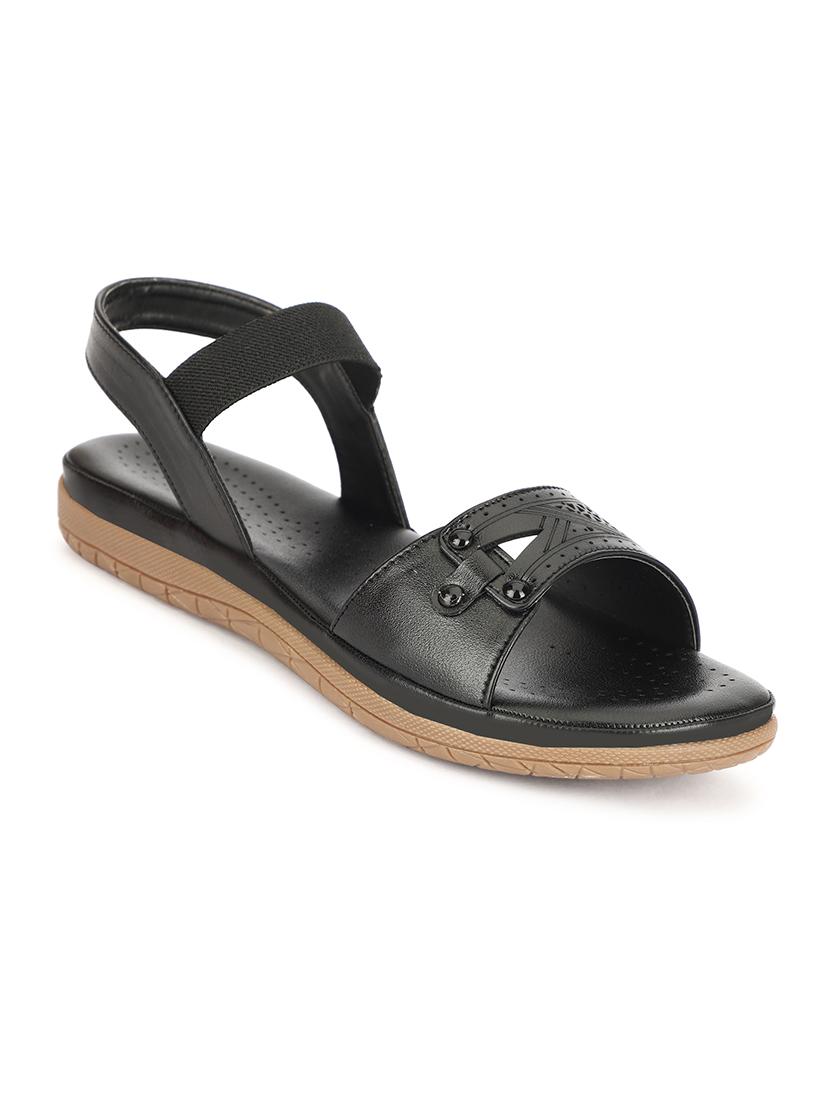 women black back strap sandal - 21650586 - Zoom Image - 0