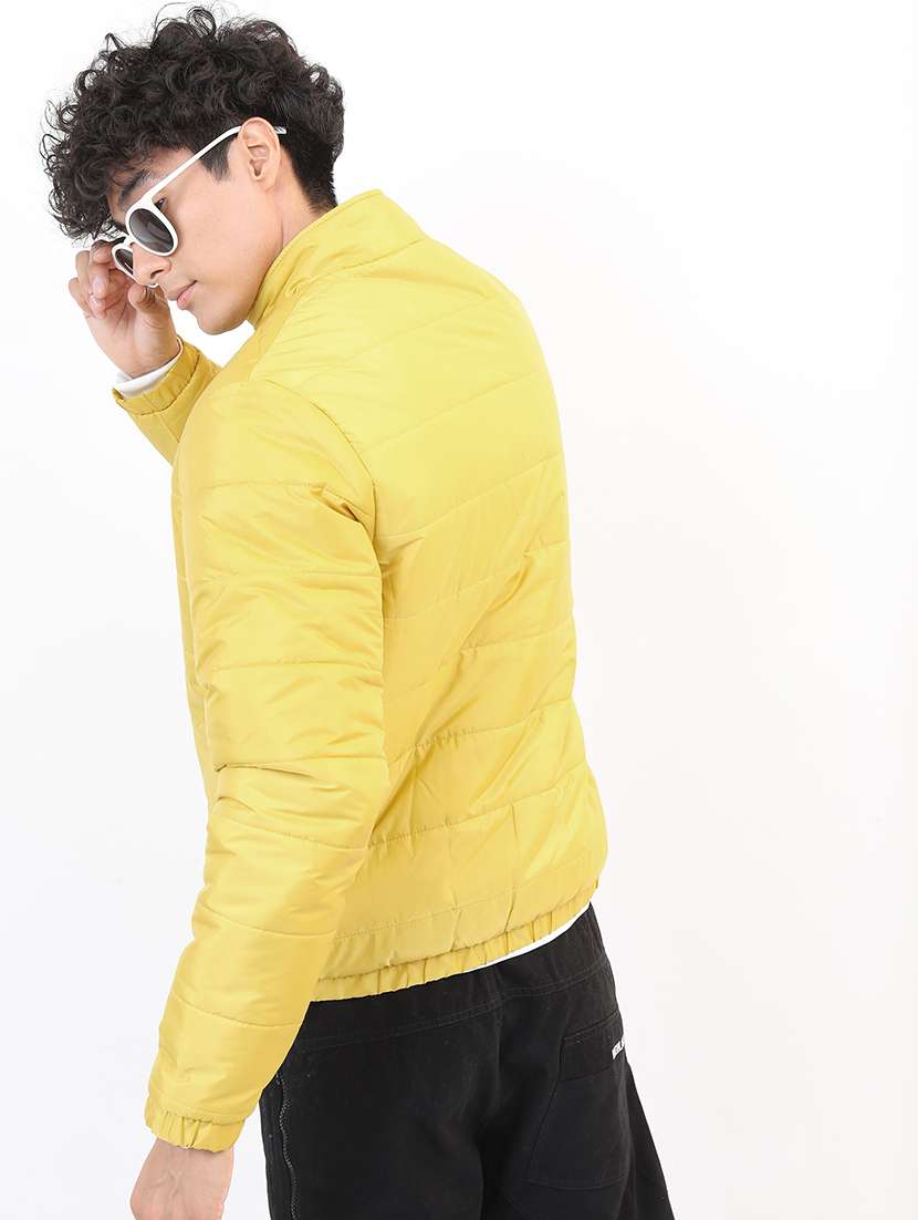 men long sleeves solid quilted jacket - 21651032 -  Standard Image - 2