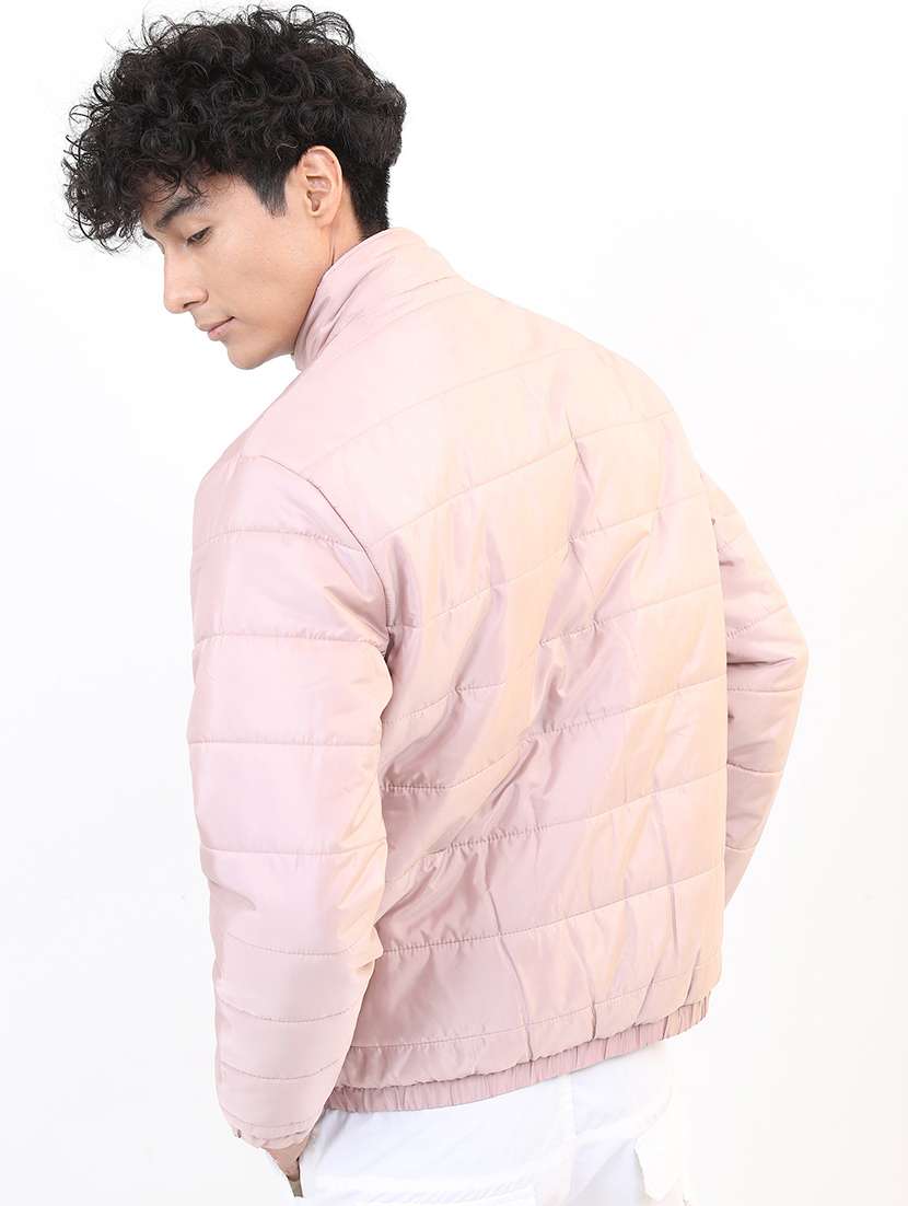 men long sleeves solid quilted jacket - 21651042 -  Standard Image - 2