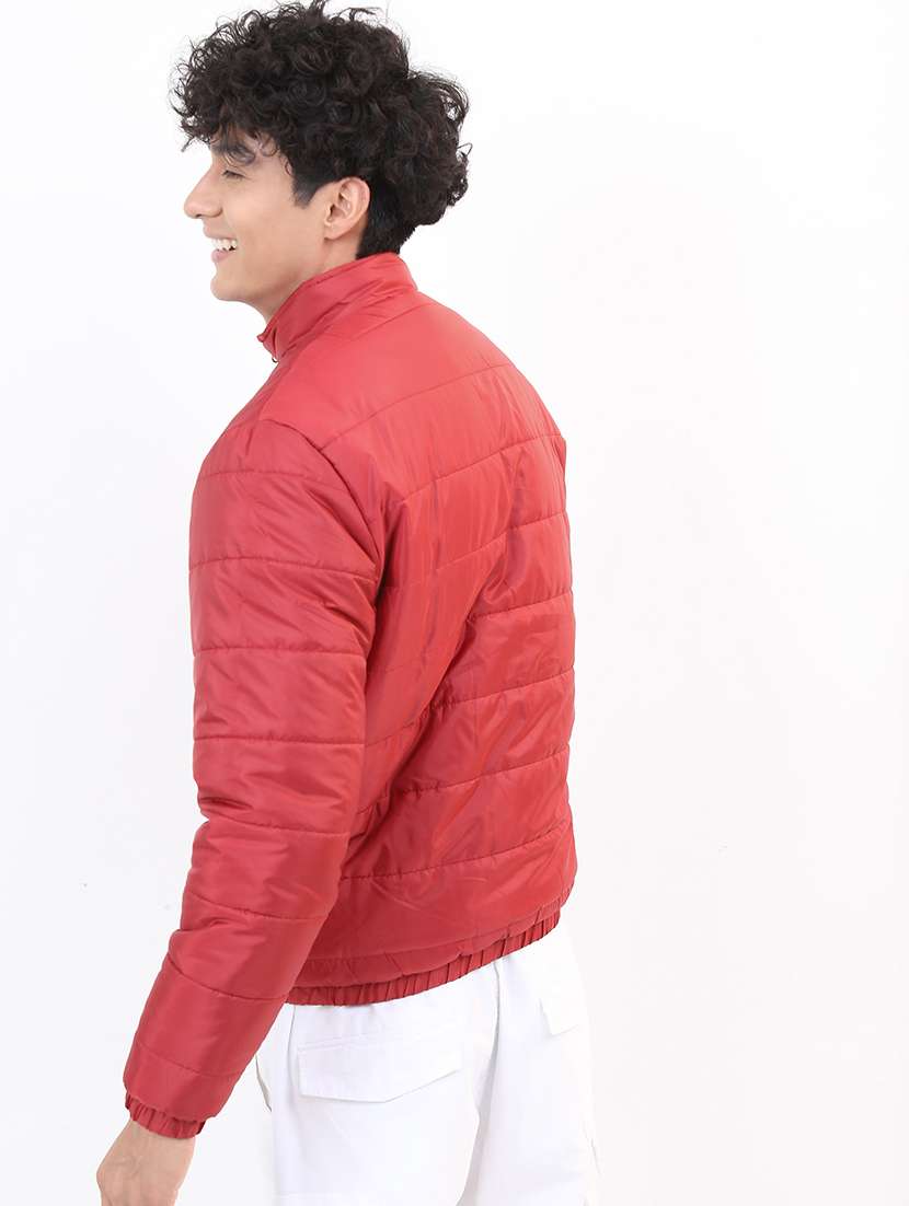 men solid long sleeve quilted jacket - 21651044 -  Standard Image - 2