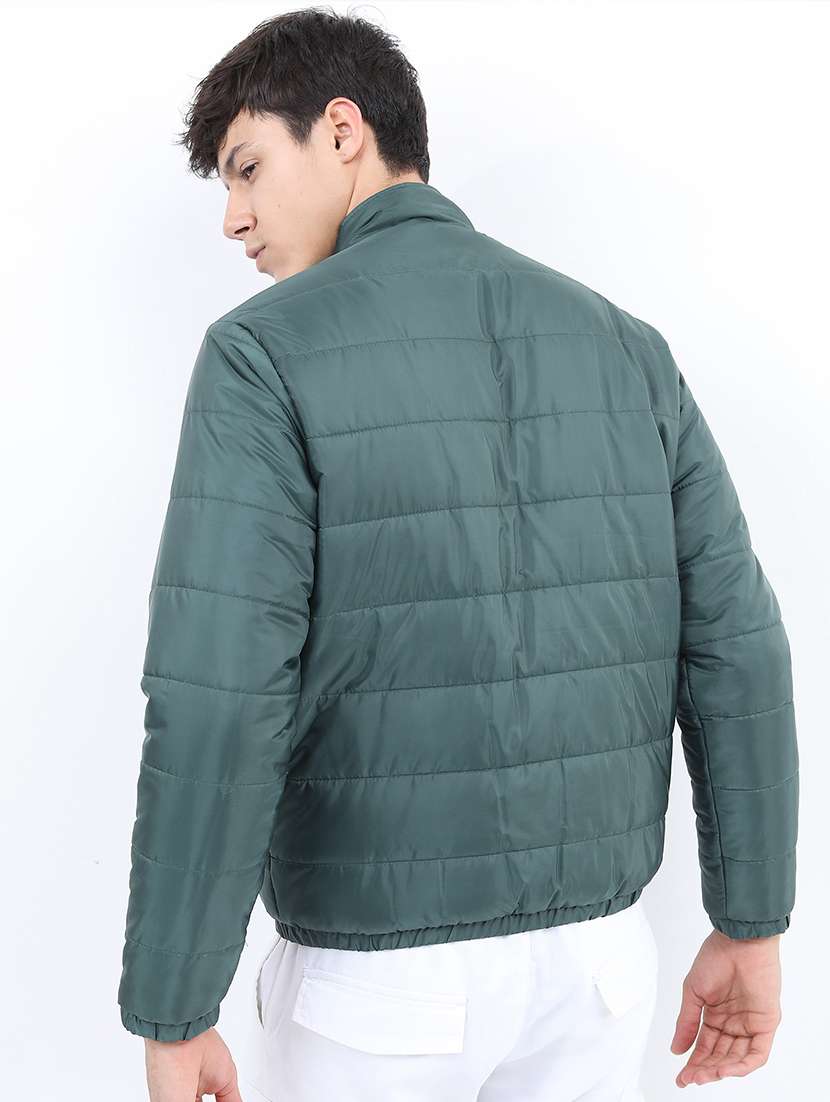 men solid long sleeve quilted jacket - 21651046 -  Standard Image - 2