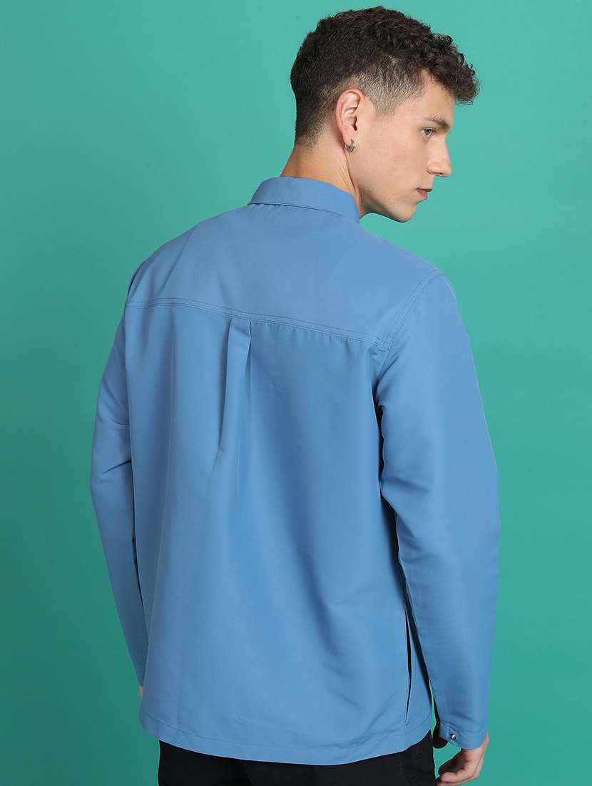 men solid long sleeve casual jacket - 21651067 -  Standard Image - 2