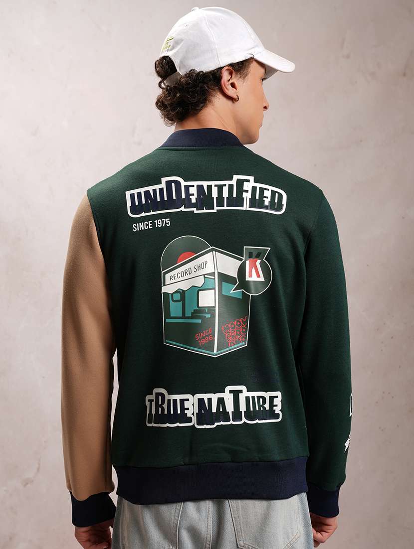 men color block long sleeve varsity jacket - 21651081 -  Standard Image - 2