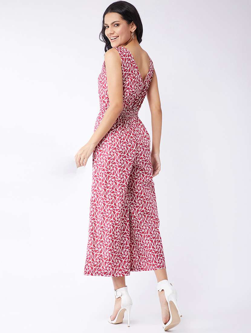 women printed sleeveless full length jumpsuit - 21651180 -  Standard Image - 2
