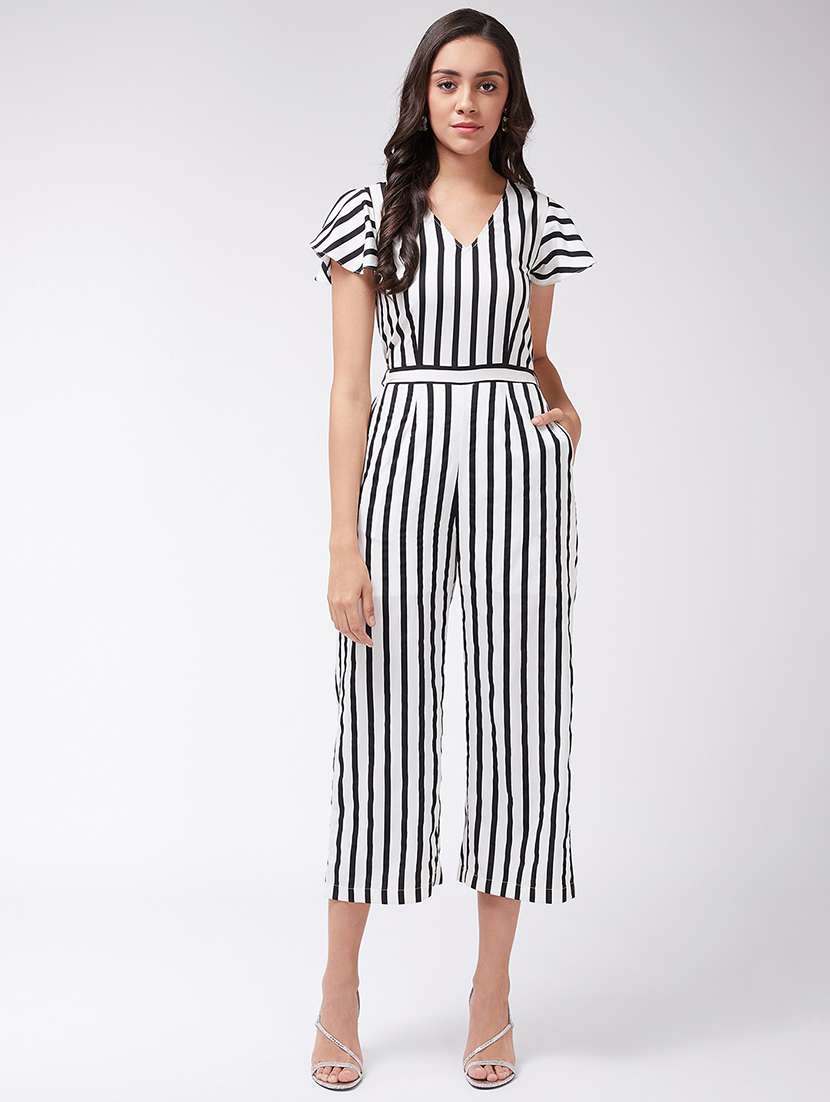women printed full length jumpsuit