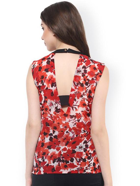 women floral printed sleeveless top - 21651362 - Standard Image - 2
