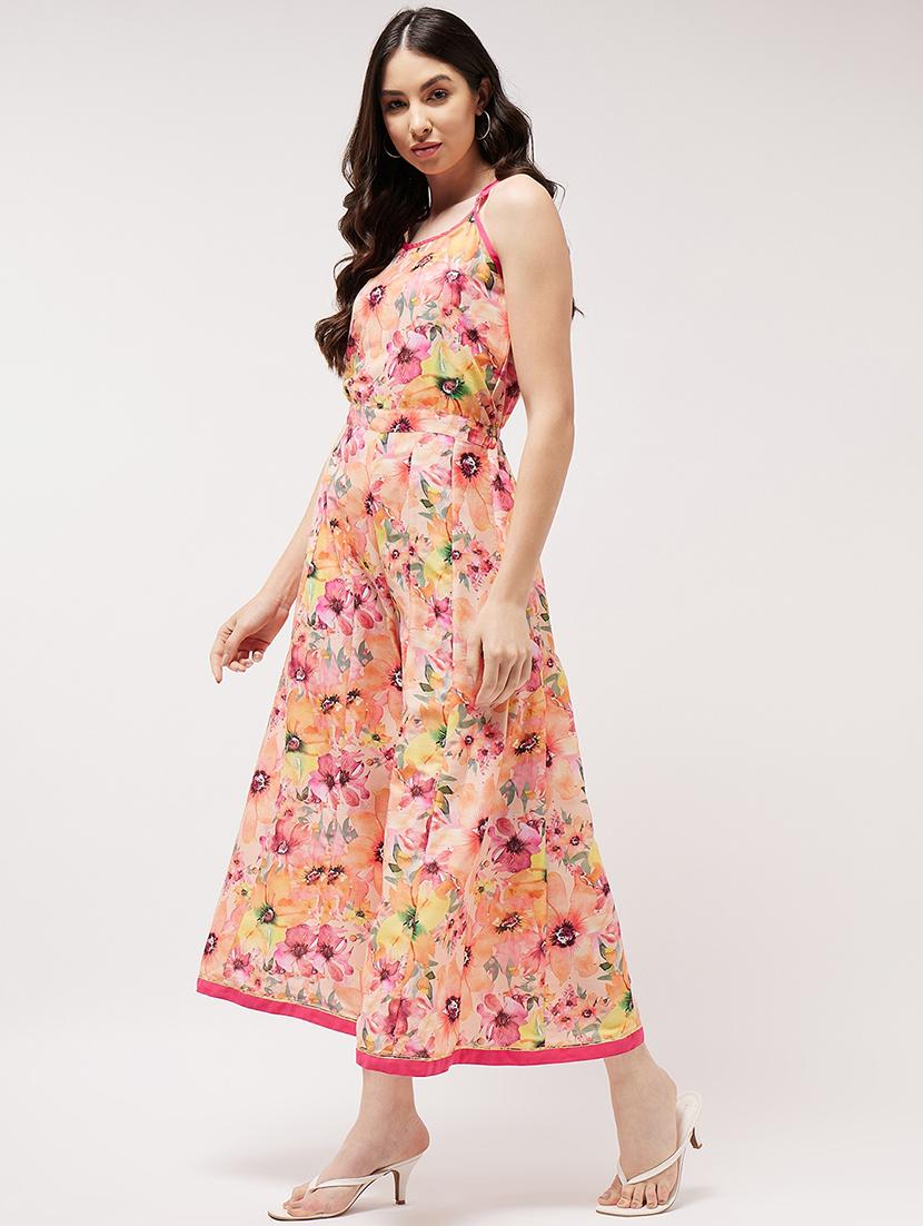 women printed full leg jumpsuit - 21651418 - Standard Image - 2