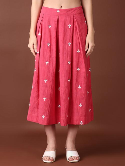 women mid rise printed pleated skirt - 21651532 -  Standard Image - 0