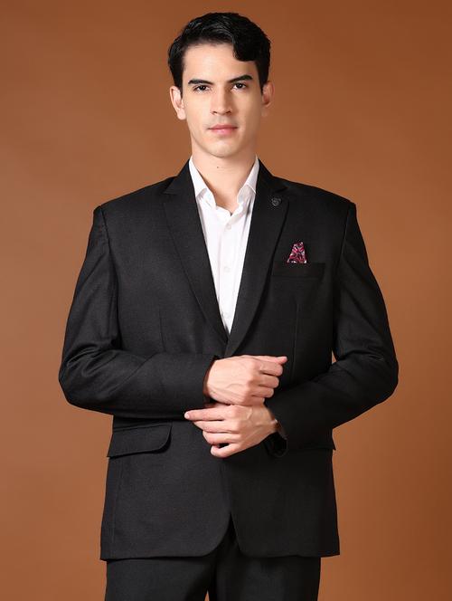 men solid long sleeves single breasted blazer - 21651663 -  Standard Image - 0