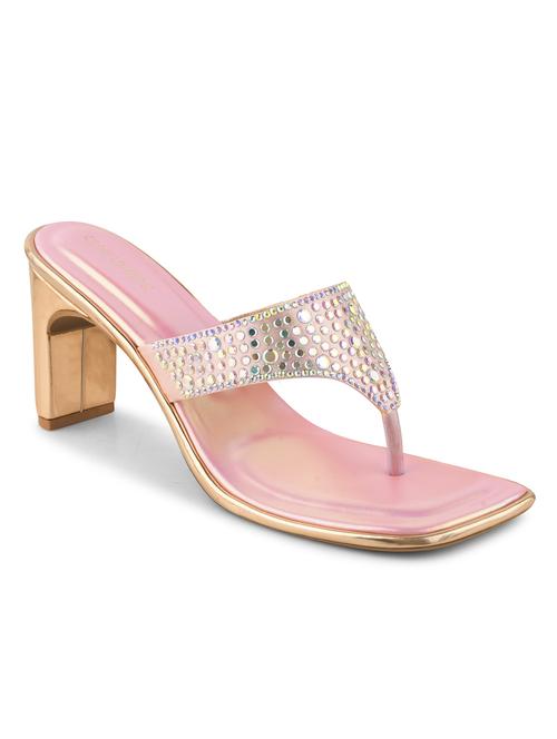 women pink block heel sandals - 21651881 - Standard Image - 0