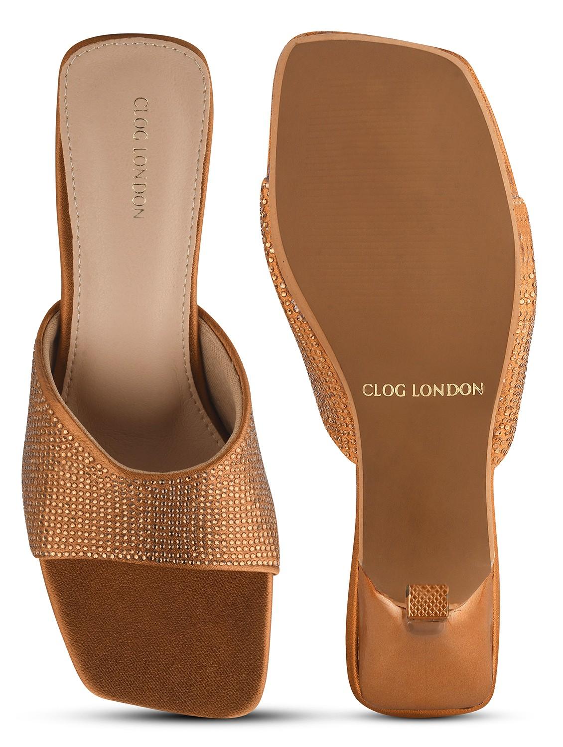 women brown kitten heel sandals - 21651886 - Standard Image - 2