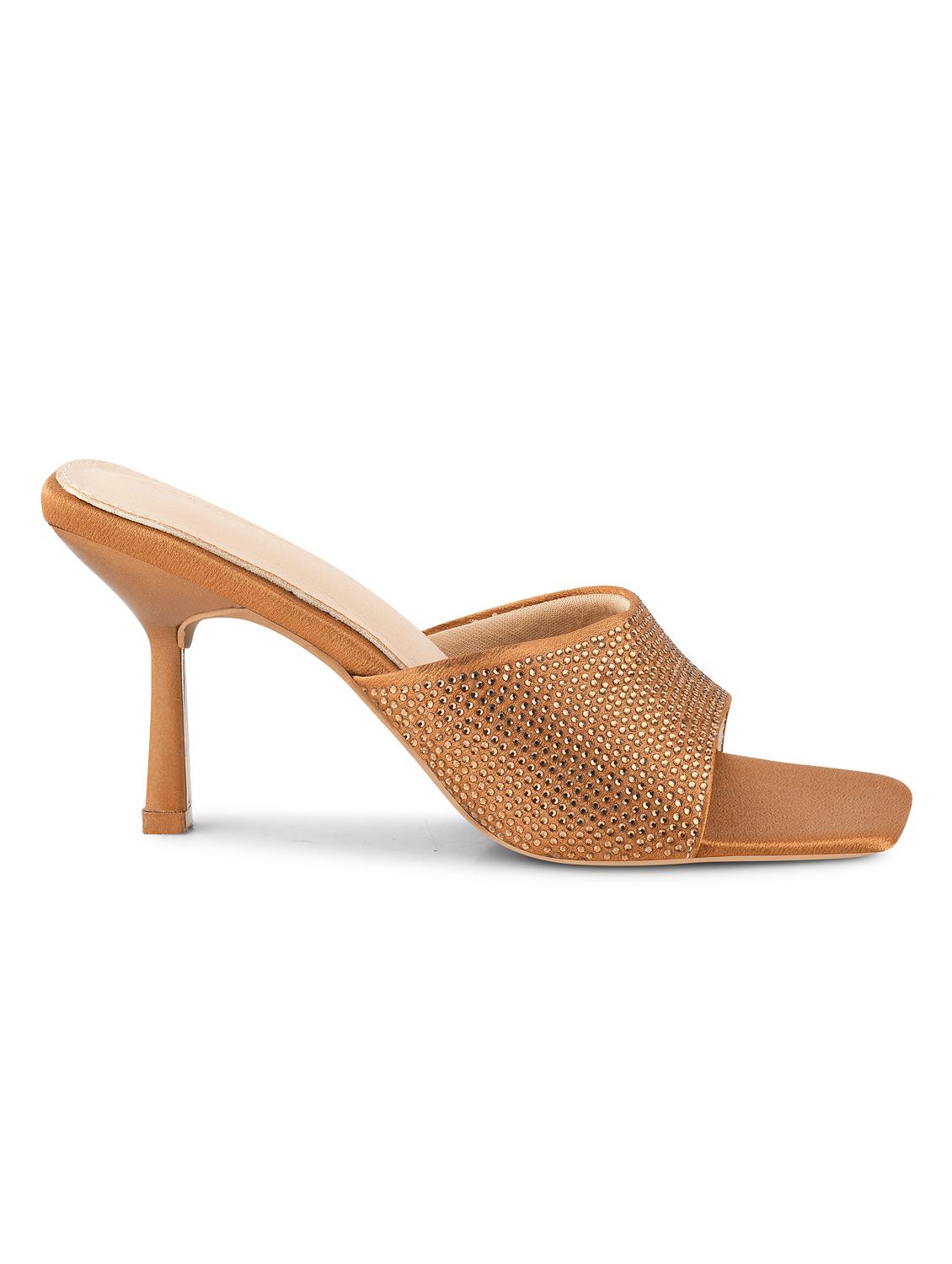 women brown kitten heel sandals - 21651886 - Standard Image - 7