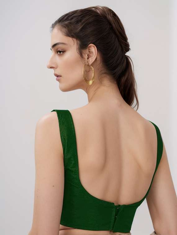 women solid sleeveless stitched blouse - 21651905 - Standard Image - 2