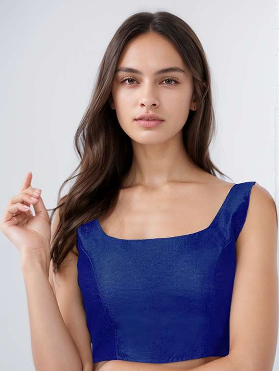 women solid sleeveless stitched blouse - 21651908 -  Zoom Image - 0