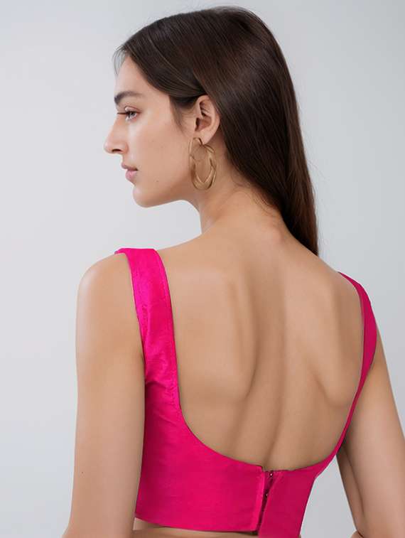 women solid sleeveless stitched blouse - 21651909 - Standard Image - 2