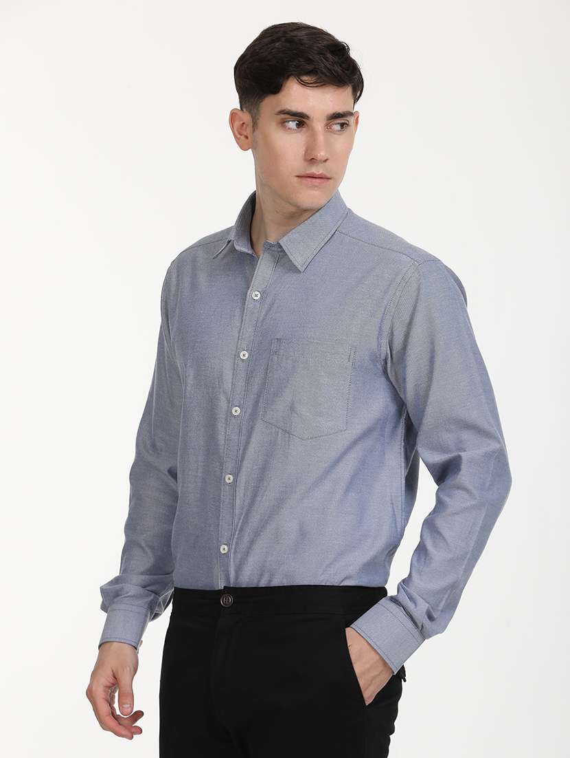 men solid long sleeve formal shirt - 21651958 -  Standard Image - 2