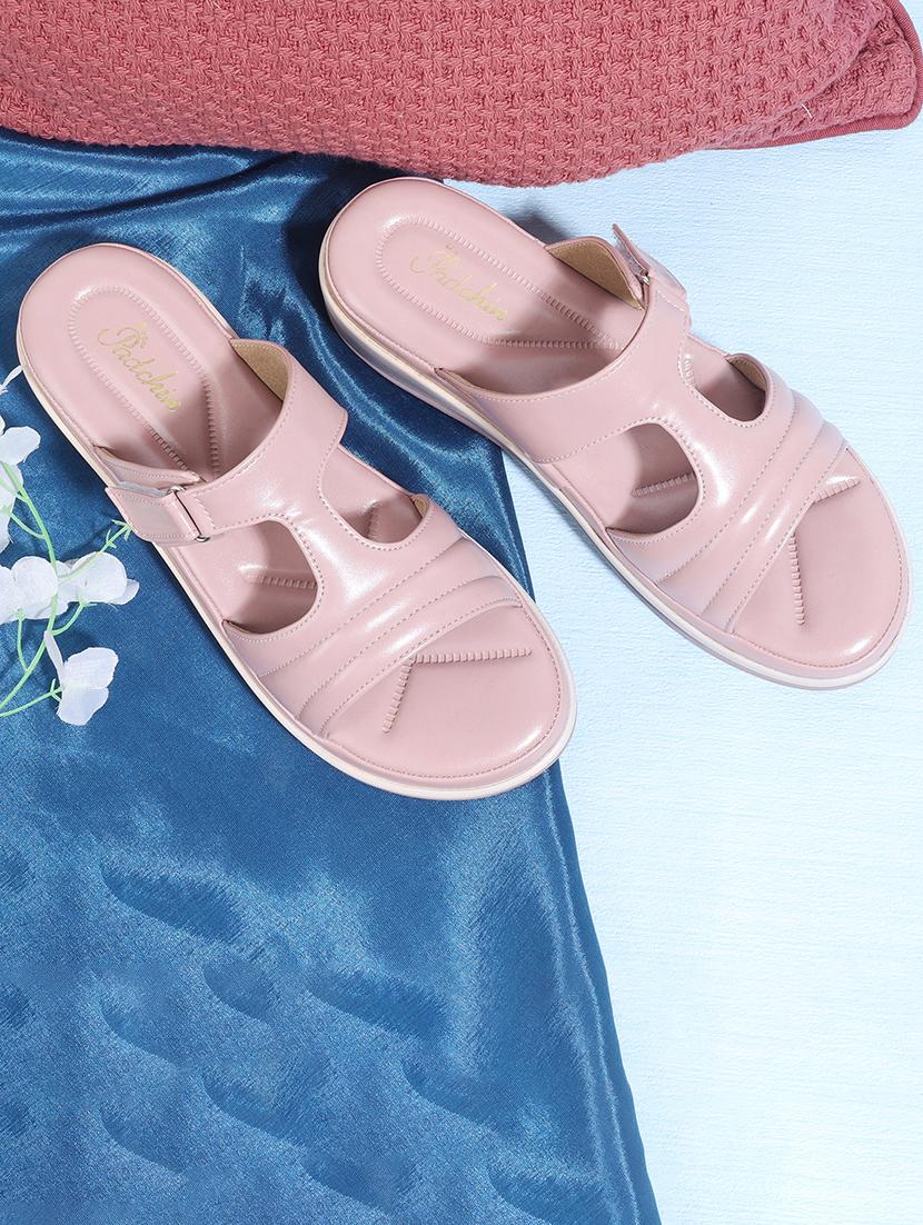 women nude solid platform sandals - 21652559 -  Zoom Image - 0